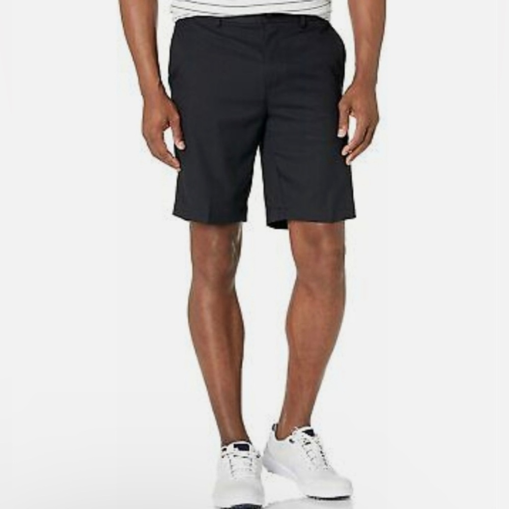 New Pebble Beach Men’s Size 38 Golf Sumner Shorts Charcoal Grey Black 10”